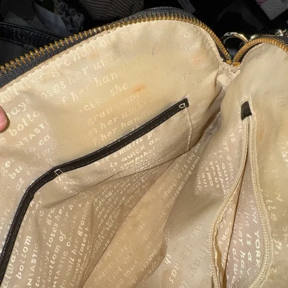 Kate Spade Pink and Yellow Striped Satchel - Picture 6 of 6